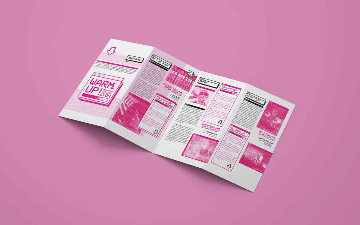Projet de Magazine Lyonnais Warm Up Dépliant 1