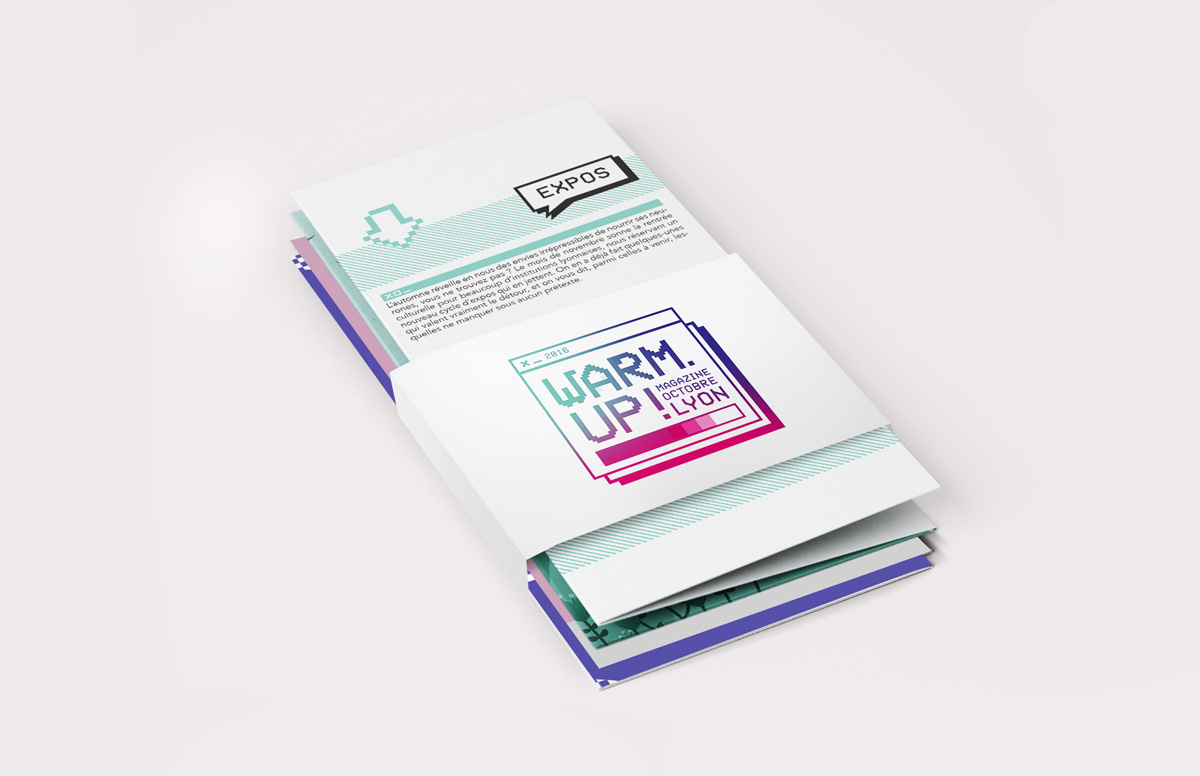 Projet de Magazine Lyonnais Warm Up 3 Dépliants