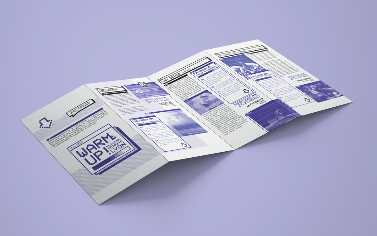 Projet de Magazine Lyonnais Warm Up Dépliant 2
