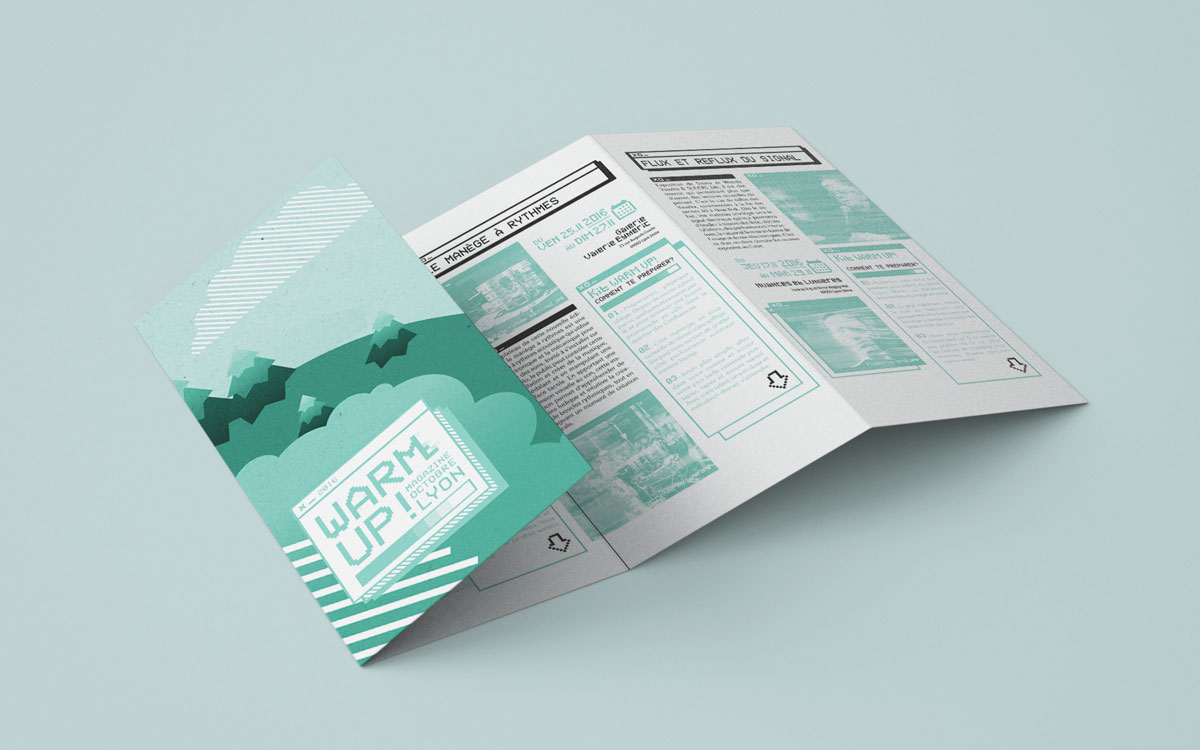 Projet de Magazine Lyonnais Warm Up Dépliant 3